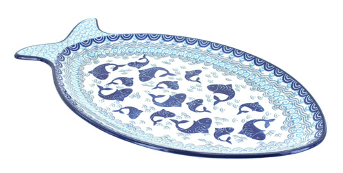 Polish Pottery Summer Fun Large Fish Platter