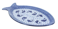 Polish Pottery Mosaic Beach Large Fish Platter