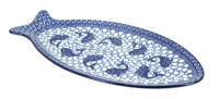 Polish Pottery Mosaic Beach Medium Fish Platter