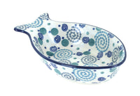 Polish Pottery Bubbles Medium Fish Dish