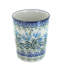 Polish Pottery Tulip Bouquet Bathroom Cup