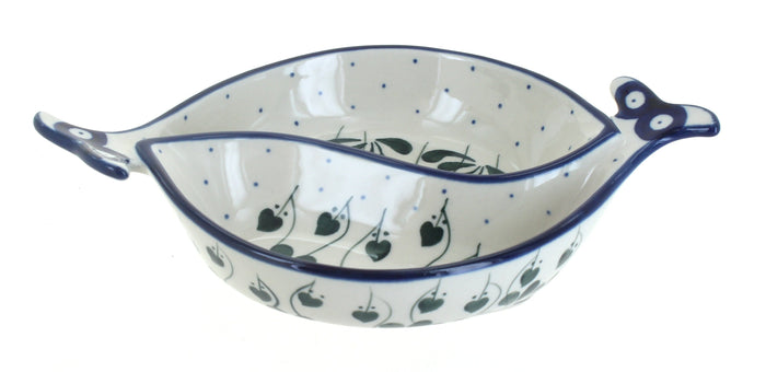 Polish Pottery Alyce Yin-Yang Fish Dish