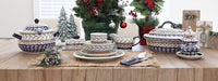 Evergreen Christmas Tree Luminary Polish Pottery
