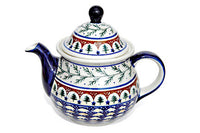Evergreen Large Teapot Polish Pottery