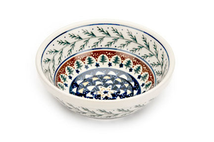 Evergreen Cereal/Soup Bowl Polish Pottery