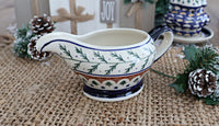 Evergreen Gravy Bowl Polish Pottery