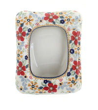 Polish Pottery Red Daisy Frame