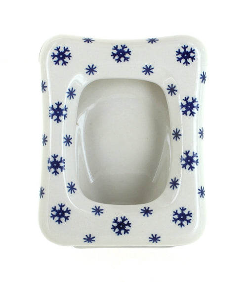 Polish Pottery Snow Flurry Frame