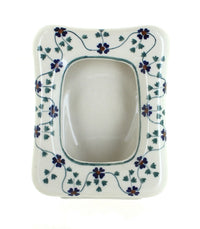 Polish Pottery Sage Floral Frame