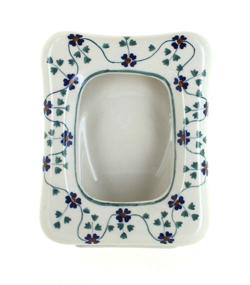 Polish Pottery Sage Floral Frame