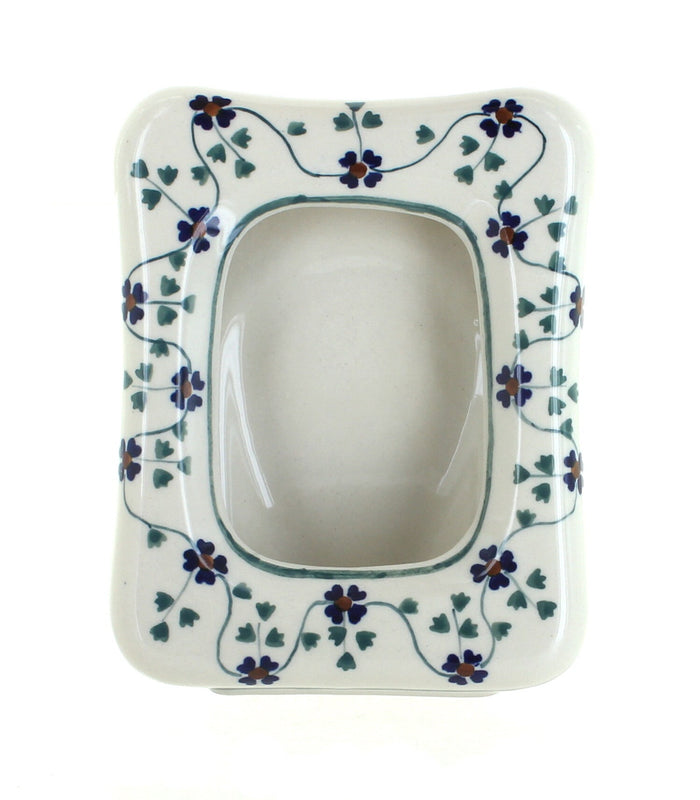 Polish Pottery Sage Floral Frame