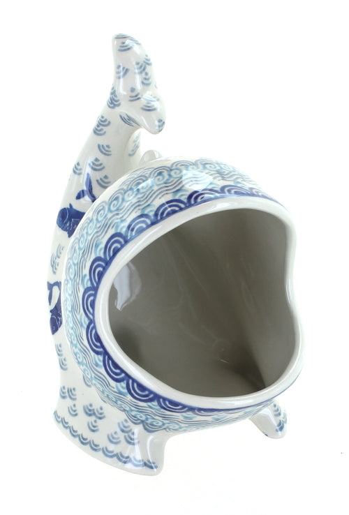 Summer Fun Fish Sponge Holder Polish Pottery