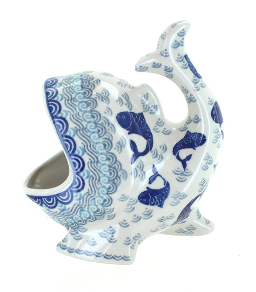 Polish Pottery Summer Fun Fish Sponge Holder
