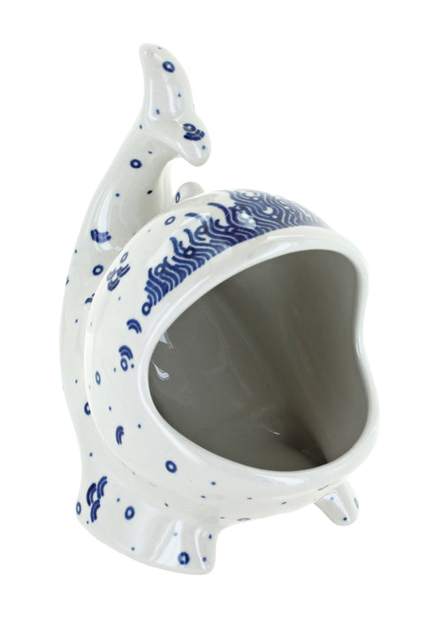 Oceana Fish Sponge Holder Polish Pottery