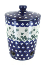 Polish Pottery Alyce Garlic Keeper