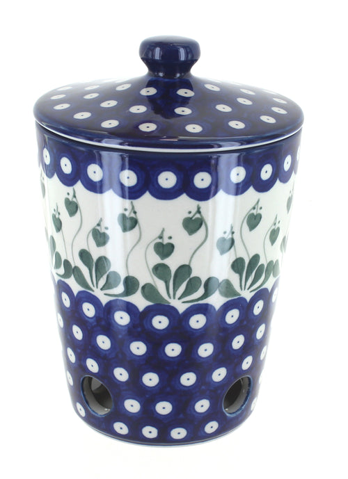 Polish Pottery Alyce Garlic Keeper