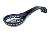 Flowering Peacock Large Spoon Rest Polish Pottery