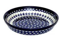 Flowering Peacock Pie Plate Polish Pottery