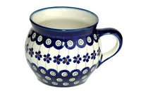 Flowering Peacock Bell Shaped Mug Polish Pottery