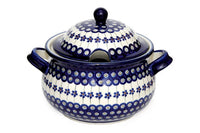Flowering Peacock Soup Tureen Polish Pottery