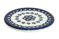 Flowering Peacock Trivet Polish Pottery