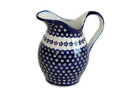 Flowering Peacock Pitcher Polish Pottery