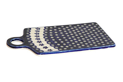 Flowering Peacock Cutting Board Polish Pottery