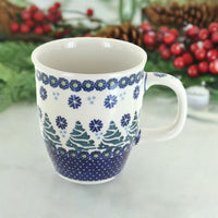 Festive Fir Coffee Mug Polish Pottery
