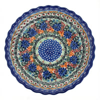 Polish Pottery Overhead Shot Ashley Pie Plate