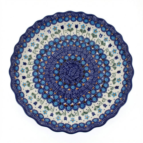 Polish Pottery Overhead Shot Savannah Pie Plate