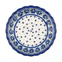 Polish Pottery Overhead Shot Spring Blossom Pie Plate