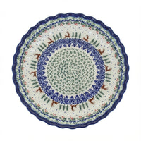 Polish Pottery Overhead Shot Reindeer Delight Pie Plate