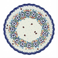 Polish Pottery Overhead Shot Scarlett Pie Plate