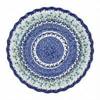 Polish Pottery Overhead Shot Misty Pie Plate