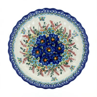 Polish Pottery Overhead Shot Garden of Blue Pie Plate