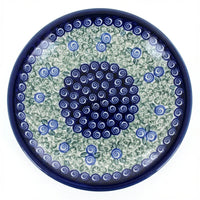 Polish Pottery Overhead Shot Seaside Swirl Small Dinner Plate