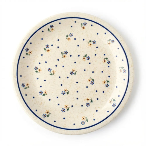 Polish Pottery Overhead Shot Country Meadow Small Dinner Plate