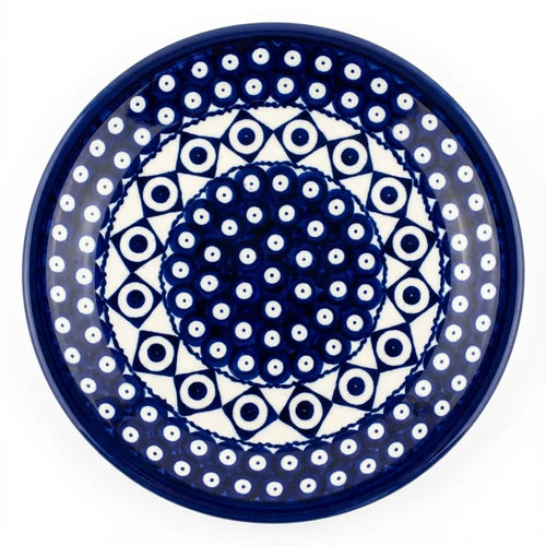 Polish Pottery Overhead Shot Xandra Small Dinner Plate