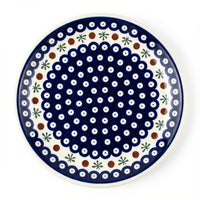 Polish Pottery Overhead Shot Nature Small Dinner Plate