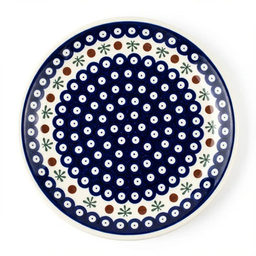 Polish Pottery Overhead Shot Nature Small Dinner Plate