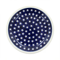 Polish Pottery Overhead Shot Stars Small Dinner Plate