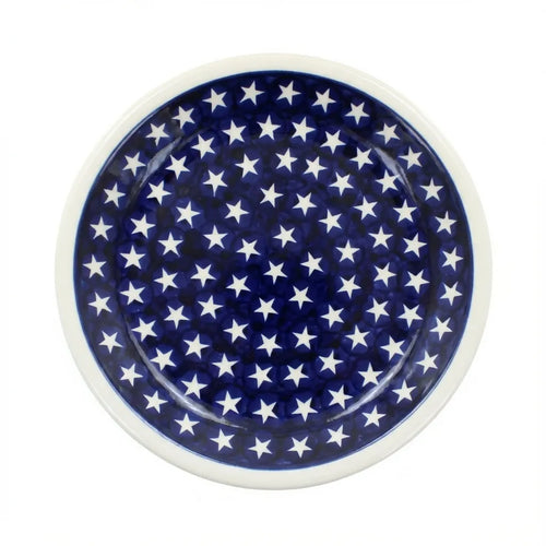 Polish Pottery Overhead Shot Stars Small Dinner Plate
