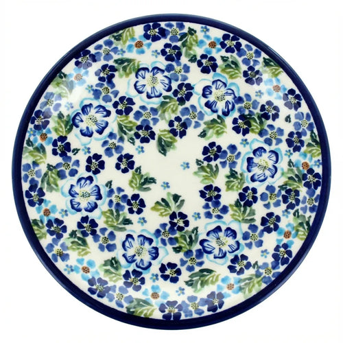 Polish Pottery Overhead Shot Vintage Violet Small Dinner Plate