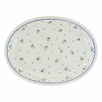 Polish Pottery Overhead Shot Country Meadow Large Serving Platter
