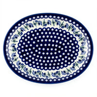 Polish Pottery Overhead Shot Sweet Annie Large Serving Platter