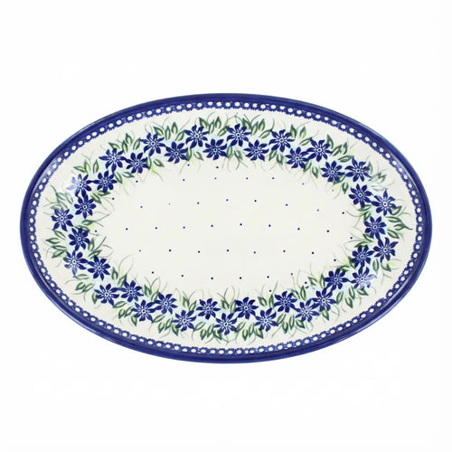 Polish Pottery Overhead Shot Sierra Oval Platter