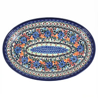 Polish Pottery Overhead Shot Ashley Oval Platter