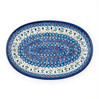 Polish Pottery Overhead Shot Savannah Oval Platter