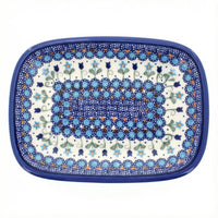 Polish Pottery Overhead Shot Savannah Small Rectangular Serving Platter