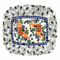 Polish Pottery Overhead Shot Trick Or Treat Small Rectangular Serving Platter